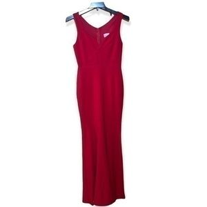 Miss Kim USA Red Mermaid / Trumpet Long Dress -Gently Used - Size L